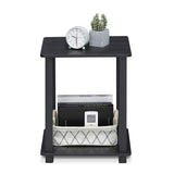 Furinno 12127AM/BK Simplistic End Table, Americano/Black