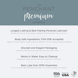 Intimate Lubricants for Sensitive Skin by Penchant Premium - Silicone Based, Discreet Label - Best Personal Lube for Women and Men – Lubrication 4oz