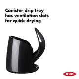 OXO Good Grips Hideaway Compact Toilet Brush - Black