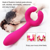 G-Spot Rabbit Waterproof Rechargeable 3 Motors Dildo Vibrator Adult Sex Toys - Adorime Silicone Clitoris Vagina Penis Stimulator Massager Sex Things