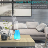 URPOWER 2nd Version Essential Oil Diffuser Aroma Essential Oil Cool Mist Humidifier with Adjustable Mist Mode,Waterless Auto Shut-off  (White)