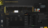 James Donkey 619 Mechanical Keyboard Blue Switch GATERON 104 Key 50 Million Click Programmable 13 Customize Backlit LED NKRO Anti Ghosting - White