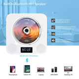 Portable Bluetooth DVD/CD Player, Wall Mountable CD DVD Player HDMI Built-in HiFi Speakers