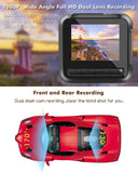 Dash Cam Car Camera Recorder FHD 1080P Front and Rear Cameras,Driving Loop Recording,2.2 Inch LCD Screen 170°Wide Angle, WDR,Night Vision, G-Sensor