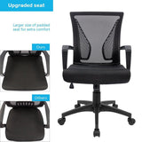 Furmax Office Chair Mid Back Swivel Lumbar Support Desk Chair, Computer Ergonomic Mesh Chair