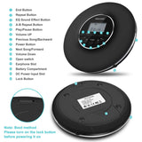 Portable CD Player, Soulcker Personal Compact Disc CD Player with Headphones Jack