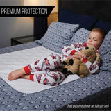 GORILLA GRIP Slip-Resistant Leak Proof Mattress Pad Protector, 52x34, Absorbs 8 Cups, Oeko Tex Certified, Waterproof Bed Wetting Incontinence Cover