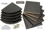 Greenco 5 Tier Wall Mount Corner Shelves Espresso Finish-Espresso