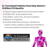 Garden of Life Dr. Formulated Probiotics for Women, Once Daily Women’s Probiotics, 50 Billion CFU Guaranteed, 16 Strains, Shelf Stable, 30 Capsules