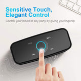 DOSS SoundBox Touch Wireless Bluetooth V4.0 Portable Speaker with HD Sound and Bass, 12H Playtime, Built-in Mic, Portable Wireless Speaker  (Black)