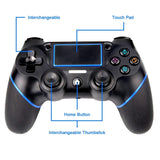 PS4 Controller SADES C200 Dual Shock 4 Wireless Controller for Playstation 4 Joystick with Sixaxis, Bluetooth, Micro USB, Multi-Touch (Black)