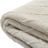 Bourina Sofa Couch Throw Beige, 50"x60",