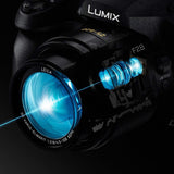 PANASONIC LUMIX FZ300 Long Zoom Digital Camera features 12.1 Megapixel, 1/2.3-inch Sensor, 4K Video, WiFi, Splash - DMC-FZ300K - (Black) USA