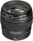 Canon EF 85mm f/1.8 USM Medium Telephoto Lens for Canon SLR Cameras - Fixed