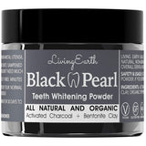 Black Pearl Activated Charcoal Teeth Whitening Toothpaste - Organic Coconut Charcoal - Freshens Breath - Remineralizing Tooth Powder