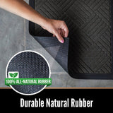 Gorilla Grip Original Durable Rubber Door Mat, 29 x 17, Heavy Duty Doormat