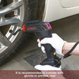 AUTSCA Air Compressor Electric Inflator Portable Air Compressor Low Noise Rechargeable Battery Handheld Emergency 12V 130PSI