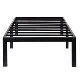Olee Sleep 18 Inch Tall Heavy Duty Steel Slat/ Anti-slip Support/ Easy Assembly-black