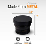 Wide Angle Lens 37mm Attaches to Any iOgrapher Filmmaking Case or 37mm Mount for High Definition Video Recording - Includes Macro Lens