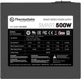 Thermaltake Smart 500W 80+ White Certified PSU, Continuous Power with 120mm Ultra Quiet Cooling Fan, ATX 12V V2.3/EPS 12V Active PFC