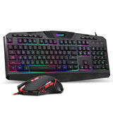 Redragon S101 PC Gaming Keyboard and Mouse Combo Wired LED RGB Backlit with Multimedia Keys Wrist Rest Mouse with 3200 DPI ( Mouse and Keyboard Set)