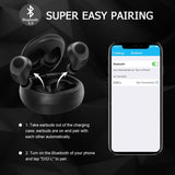 Wireless Earbuds, Letsfit Bluetooth 5.0 Headphones True Wireless in-Ear Earbuds 20H Playtime Deep Bass 3D Stereo Sound, Bluetooth Earbuds