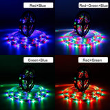 LED Strip Lights - 5M/16.4 Ft SMD 3528 RGB 300 LED Color Changing Kit