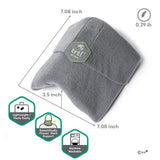 Trtl Pillow - Scientifically Proven Super Soft Neck Support Travel Pillow – Machine Washable (Grey)