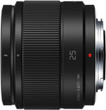 Panasonic Lumix G Lens, 25mm, F1.7 ASPH, Mirrorless Micro Four Thirds, H-H025K (USA Black)