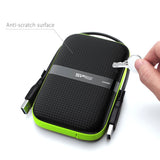 Silicon Power 2TB Rugged Portable External Hard Drive Armor A60, Shockproof USB 3.0 for PC, Mac, Xbox and PS4, Black Green