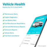 GPS Tracker Vyncs No Monthly Fee OBD, Real Time 3G Car GPS Tracking Trips Free 1 Year Data Plan Teen Unsafe Driving Alert Engine   (Black, 2.56)