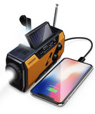 FosPower Emergency Solar Hand Crank Portable Radio, NOAA Weather Radio