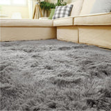 Ultra Soft 4.5 cm Thick Indoor Morden Shaggy Area Rugs Pads-grey