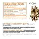 Ashwagandha 1950mg Organic Ashwagandha Root Powder Extract of Black Pepper Anxiety Relief
