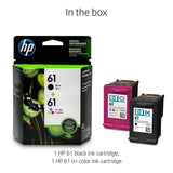 HP 61 | 2 Ink Cartridges | Black, Tri-color | CH561WN, CH562WN