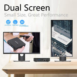 Mini PC Fanless Intel Atom Quad Core CPU 4GB DDR/64GB eMMC Mini Desktop Computer Windows 10 Pro HDMI and VGA Port 2.4/5.8G WiFi BT4.2 USB3.0