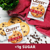 Quest Nutrition Chocolate Chip Protein Cookie, High Protein, Low Carb, Gluten Free, Soy Free, 12 Count