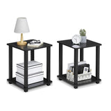 Furinno 12127AM/BK Simplistic End Table, Americano/Black