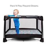 Pack n Play Stretchy Fitted Pack n Play Playard Sheet Set-Brolex 2 Pack Portable Mini Crib Sheets,Convertible Playard Mattress ，Elephant & Whale