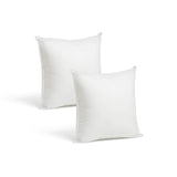 Set of 2-12 x 12 Premium Hypoallergenic Stuffer Pillow Inserts Sham Square Form Polyester, Standard/White - Made in USA