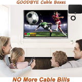 Amplified HD Digital TV Antenna,Skywire TV Antenna 80 Miles Range, Support 4K 1080P, All Older TV's