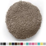 Gorilla Grip Original Shag Chenille Bath Rug Toilet Lid Cover, 19.5 Inchx18.5 Inch Large Size, Machine Washable, Ultra Soft Plush Fabric Covers