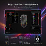 PICTEK Gaming Mouse Wired, 8 Programmable Buttons, Chroma RGB Backlit, 7200 DPI Adjustable, Comfortable Grip Ergonomic Optical, Black