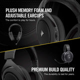 Corsair HS60 – 7.1 Virtual Surround Sound PC Gaming Headset w/USB DAC - Discord Certified Headphones – Compatible with Xbox One, PS4 – Carbon