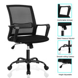 Office Chair, Mid Back Mesh Office Computer Swivel Desk Task Chair