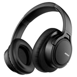 Mpow H7 Bluetooth Headphones Over Ear, 18 Hrs Comfortable Wireless Headphones w/Bag, Rechargeable HiFi Stereo Headset, CVC6.0 Headphones (Black)
