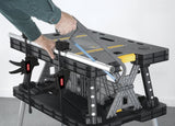 Folding Table Work Bench For Woodworking Tools & Accessories with Clamps