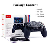 2.4G Wireless Bluetooth Android Game Controller，BRHE Mobile Gaming Controller Wired Gamepad for Android Phone, PS3, Tablet, PC – Black