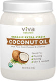 Viva Naturals Organic Extra Virgin Coconut Oil (54 Oz) - Non-Gmo Cold Pressed