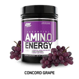 OPTIMUM NUTRITION ESSENTIAL AMINO ENERGY, Concord Grape, Keto Friendly BCAAs, Preworkout and Essential Amino Acids with Green Tea